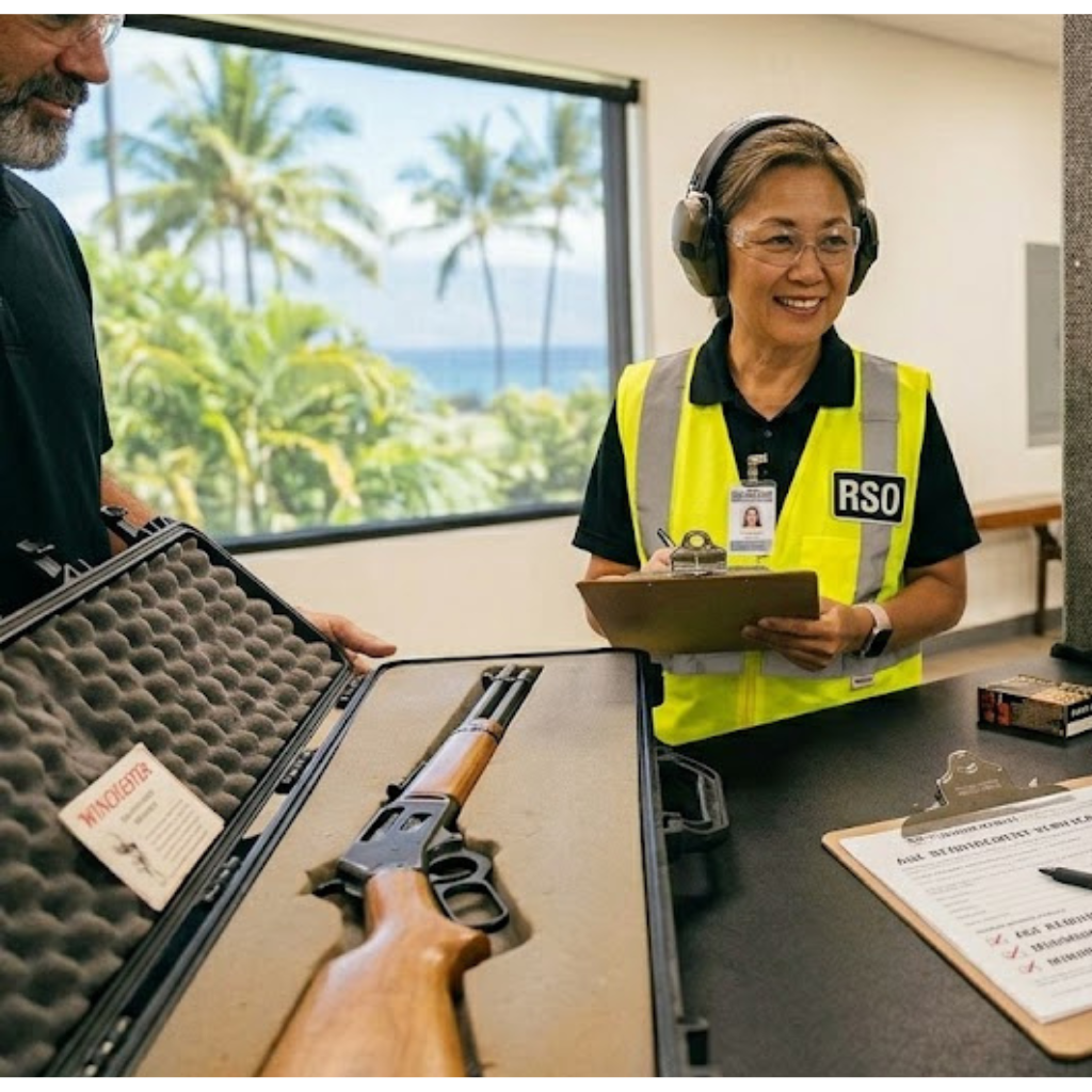 learning to shoot a gun on Maui